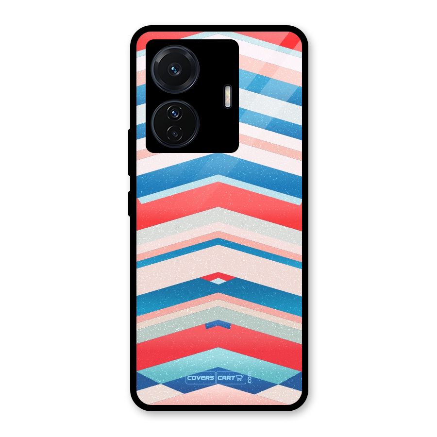 Unique Vibrant Colours Glass Back Case for Vivo T1 Pro