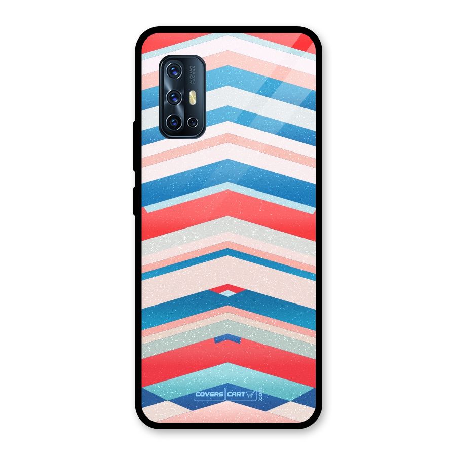 Unique Vibrant Colours Glass Back Case for Vivo V17