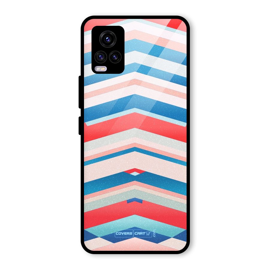 Unique Vibrant Colours Glass Back Case for Vivo V20