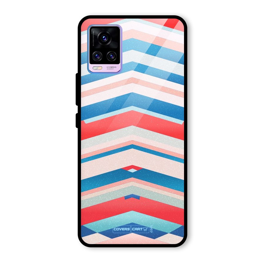 Unique Vibrant Colours Glass Back Case for Vivo V20 Pro