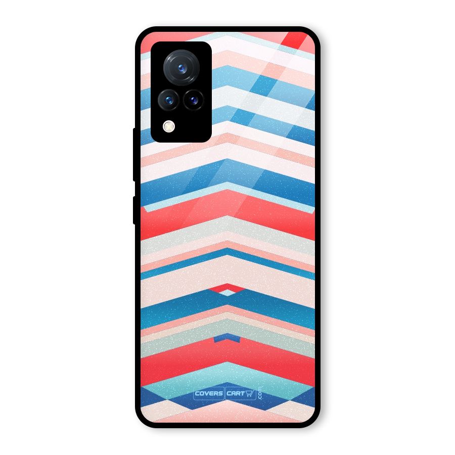 Unique Vibrant Colours Glass Back Case for Vivo V21 5G