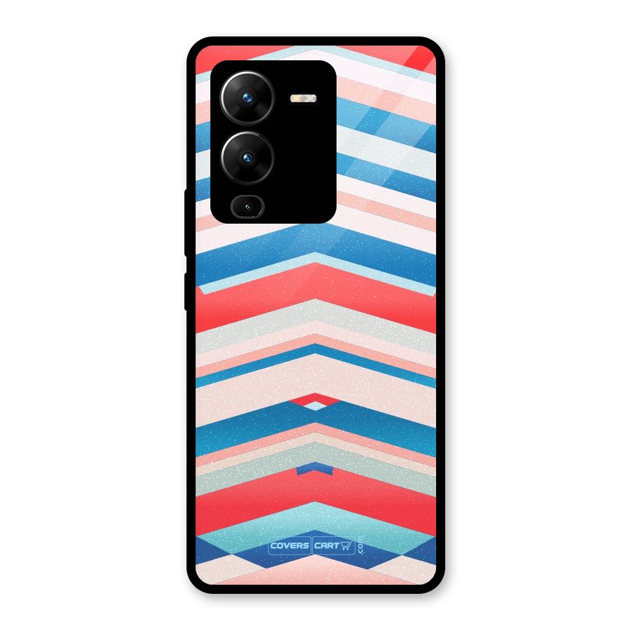Unique Vibrant Colours Glass Back Case for Vivo V25 Pro