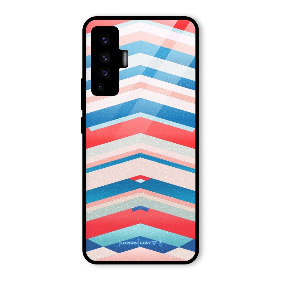 Unique Vibrant Colours Glass Back Case for Vivo X50