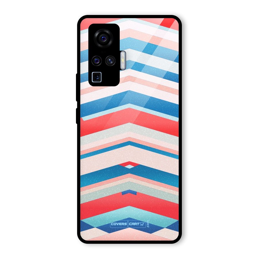 Unique Vibrant Colours Glass Back Case for Vivo X50 Pro