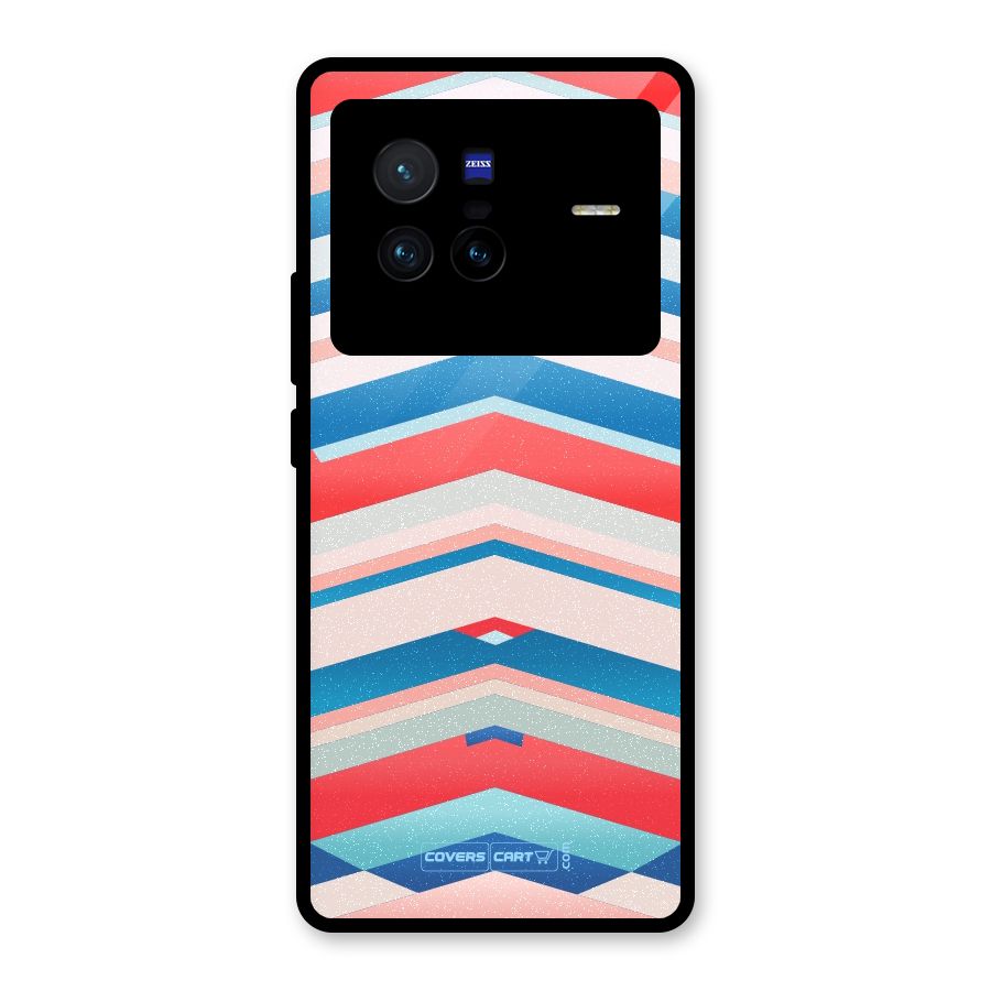 Unique Vibrant Colours Glass Back Case for Vivo X80