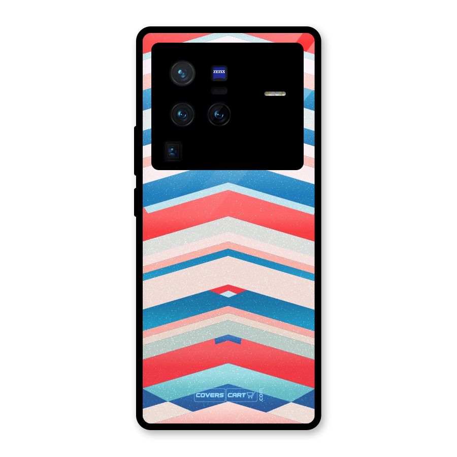 Unique Vibrant Colours Glass Back Case for Vivo X80 Pro