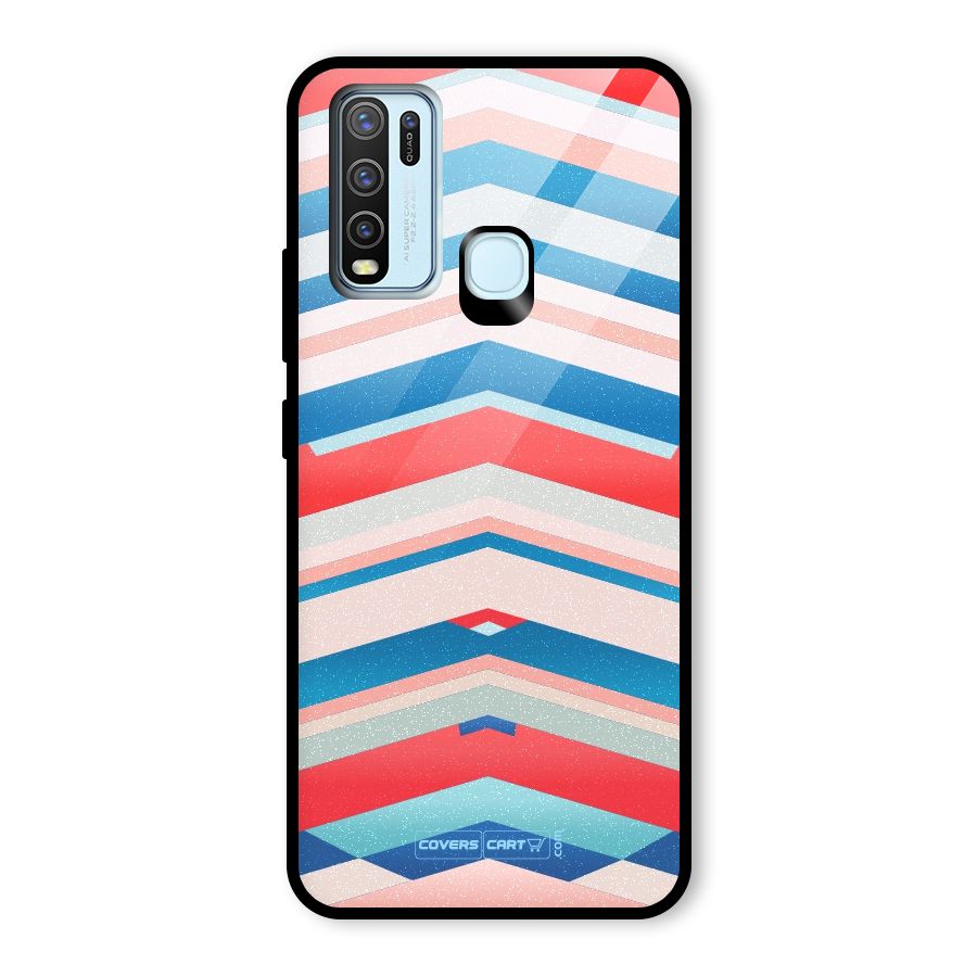 Unique Vibrant Colours Glass Back Case for Vivo Y30