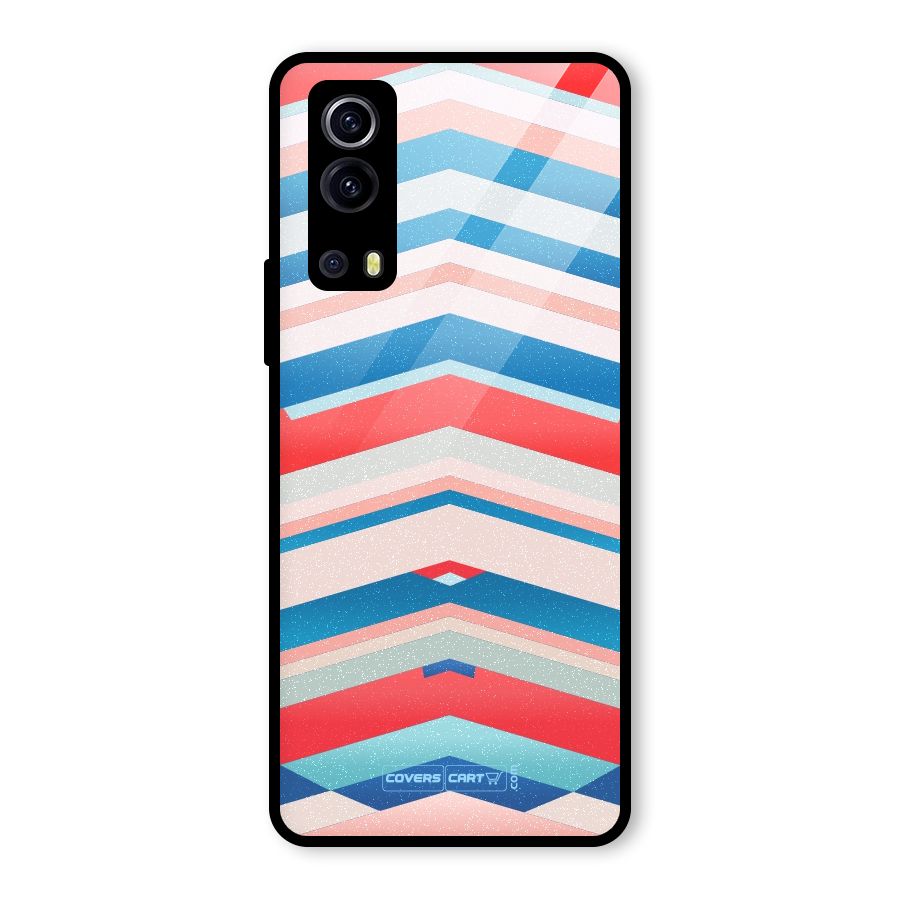 Unique Vibrant Colours Glass Back Case for Vivo iQOO Z3