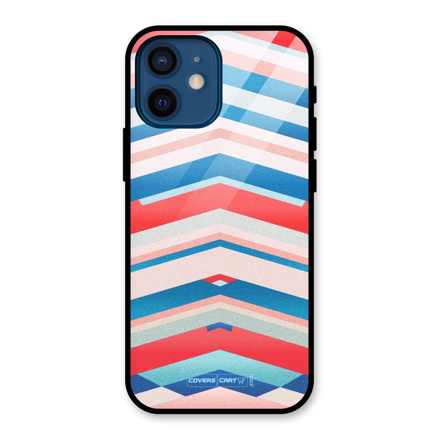 Unique Vibrant Colours Glass Back Case for iPhone 12 Mini