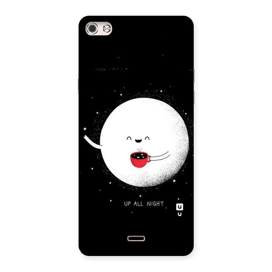 Up All Night Back Case for Micromax Canvas Silver 5