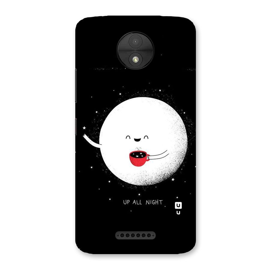 Up All Night Back Case for Moto C