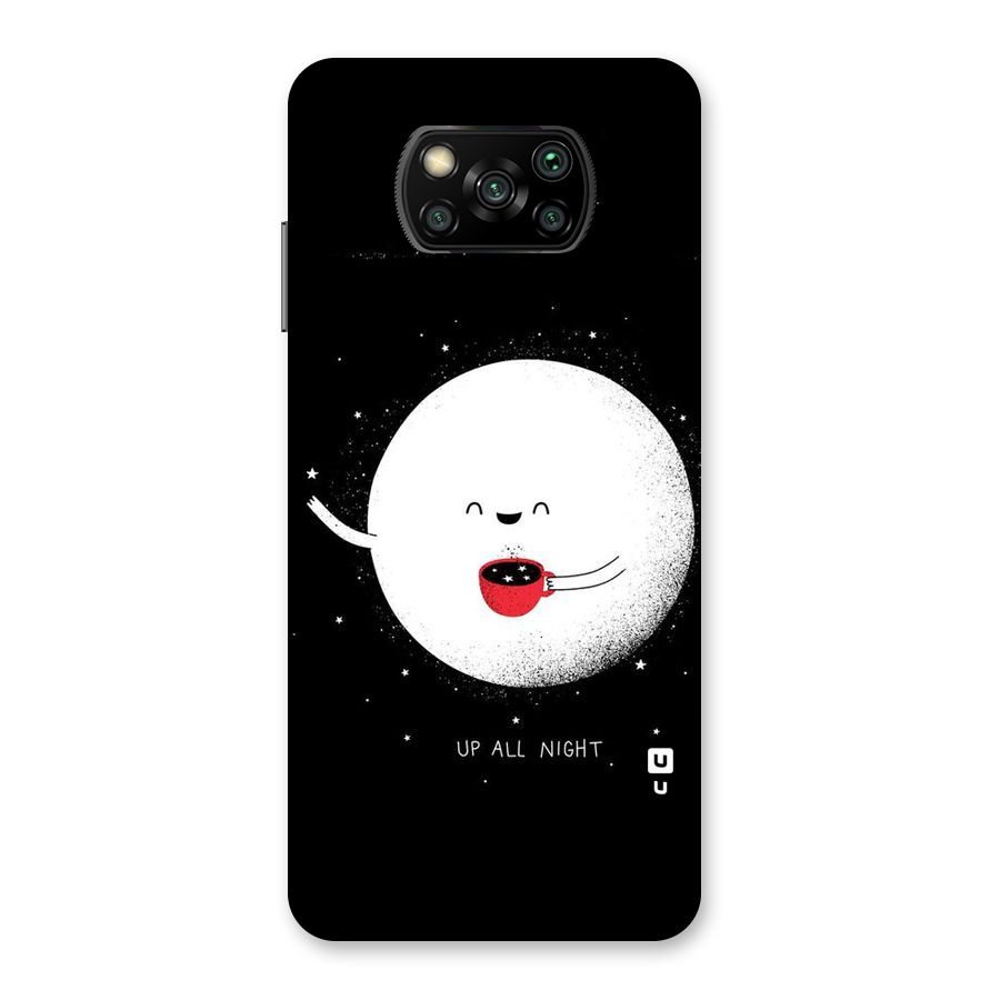 Up All Night Back Case for Poco X3