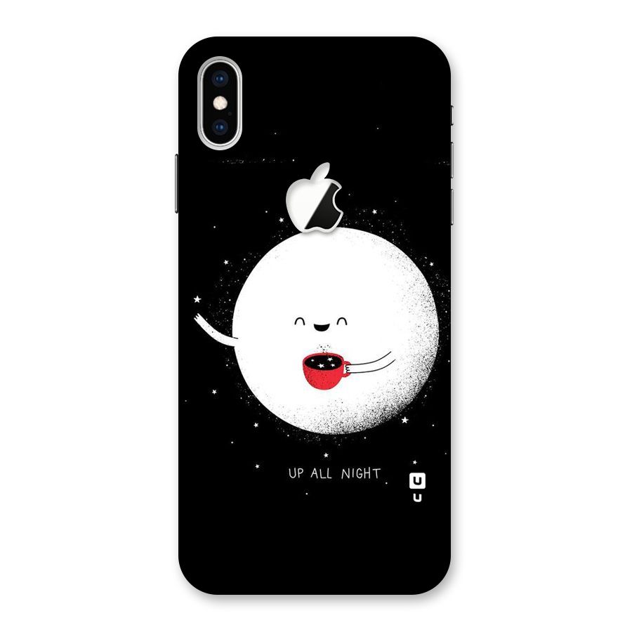 Up All Night Back Case for iPhone XS Max Apple Cut