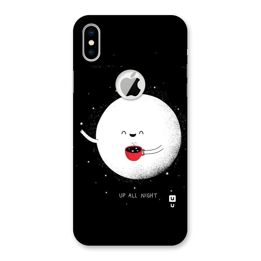 Up All Night Back Case for iPhone X Logo Cut