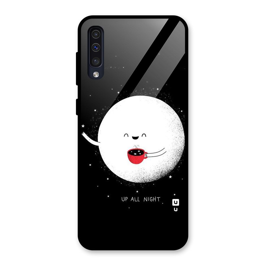 Up All Night Glass Back Case for Galaxy A50s