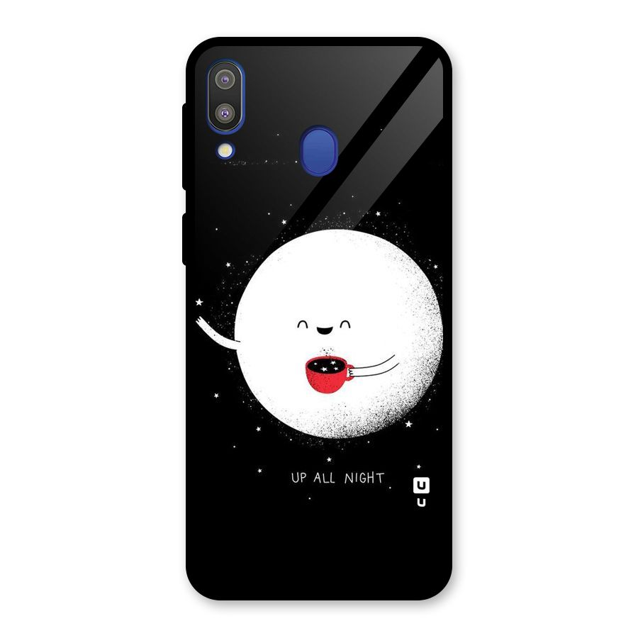 Up All Night Glass Back Case for Galaxy M20