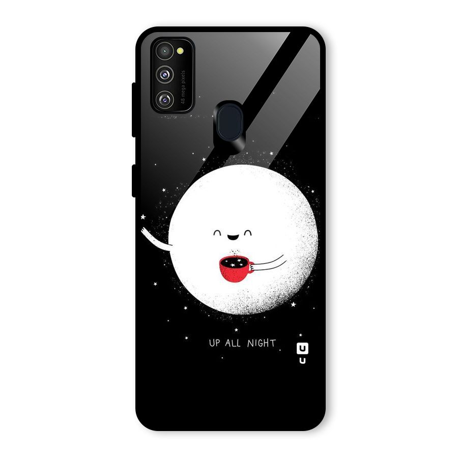 Up All Night Glass Back Case for Galaxy M30s