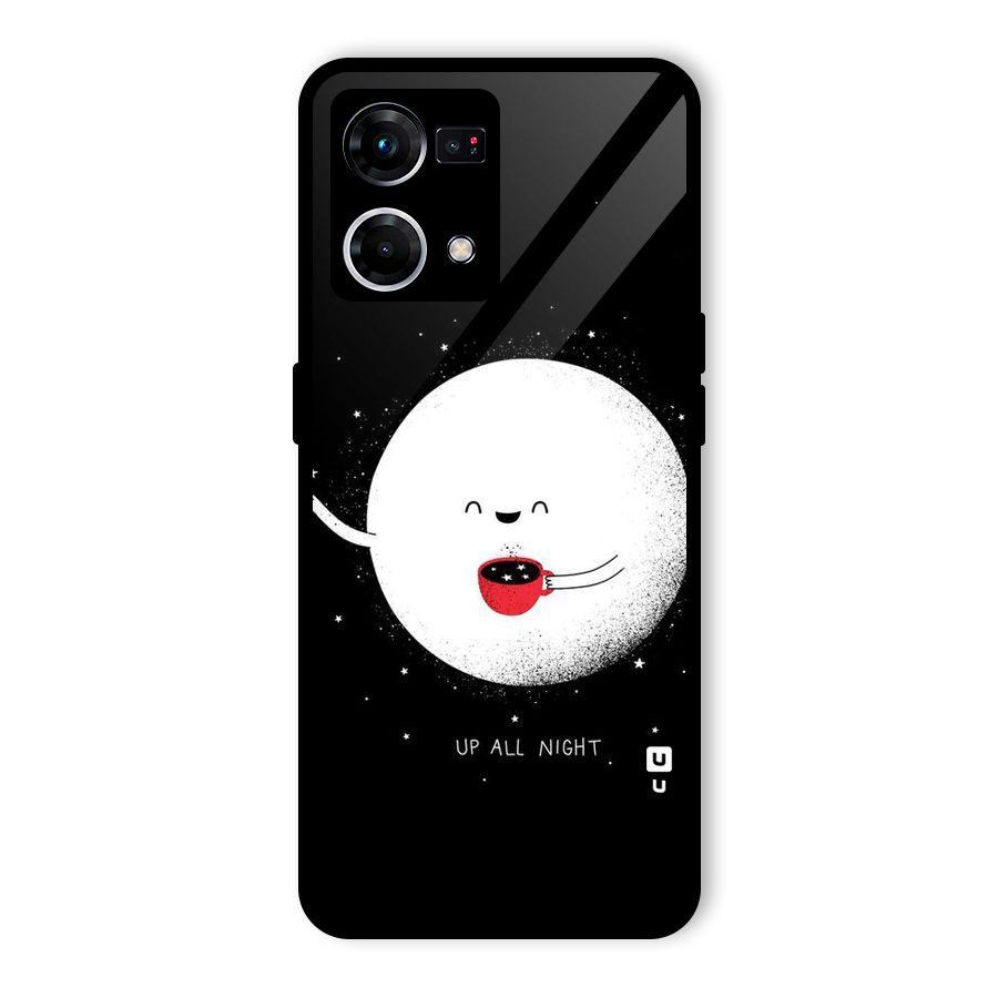 Up All Night Glass Back Case for Oppo F21 Pro 4G