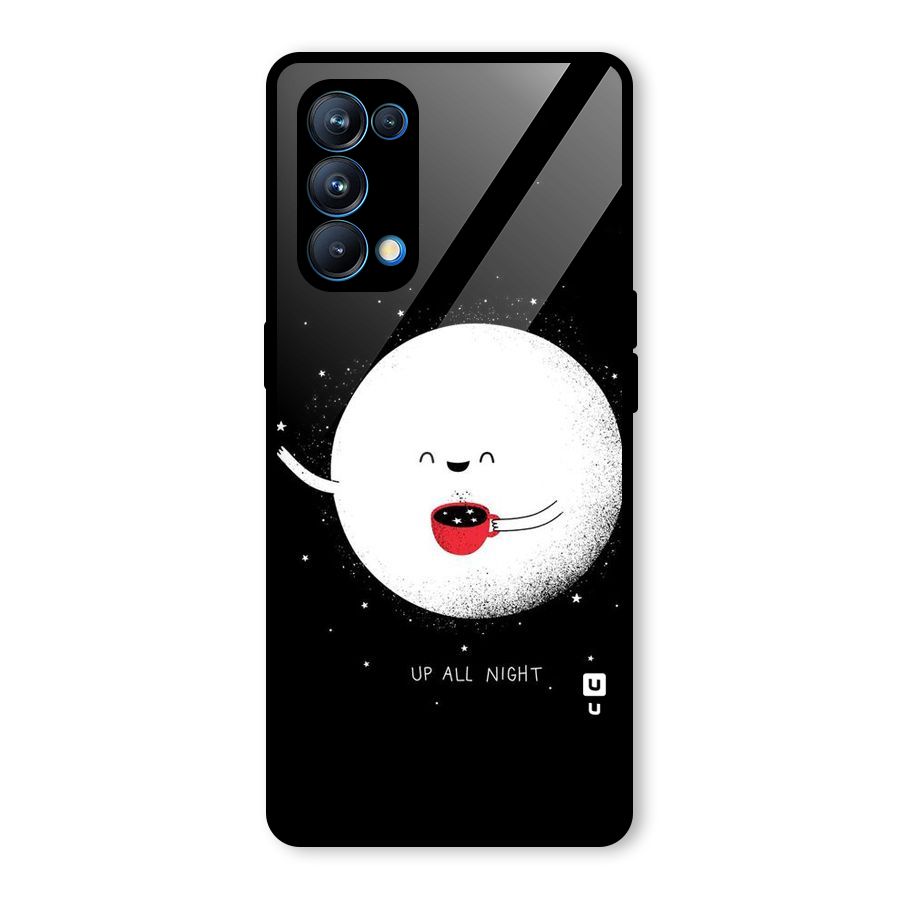 Up All Night Glass Back Case for Oppo Reno5 Pro 5G