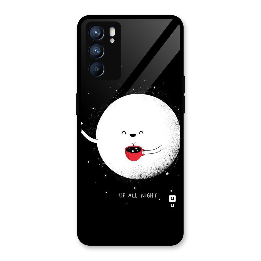 Up All Night Glass Back Case for Oppo Reno6 5G