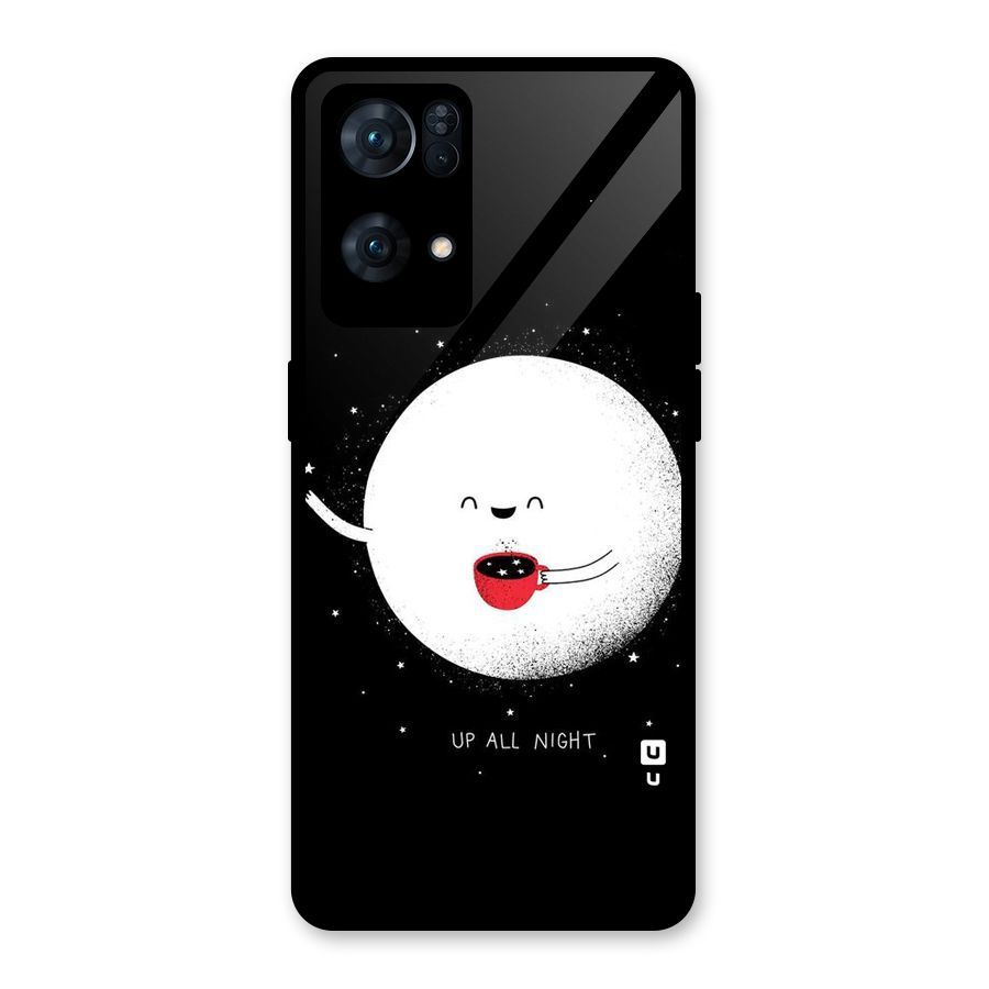Up All Night Glass Back Case for Oppo Reno7 Pro 5G