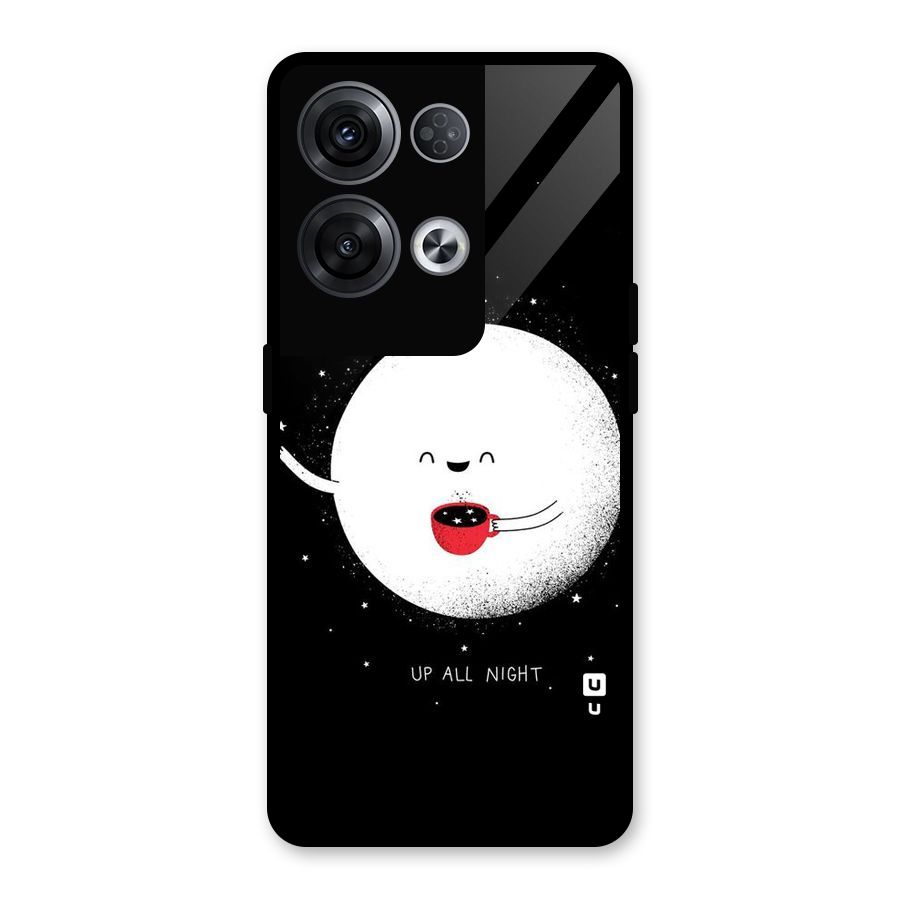 Up All Night Glass Back Case for Oppo Reno8 Pro 5G