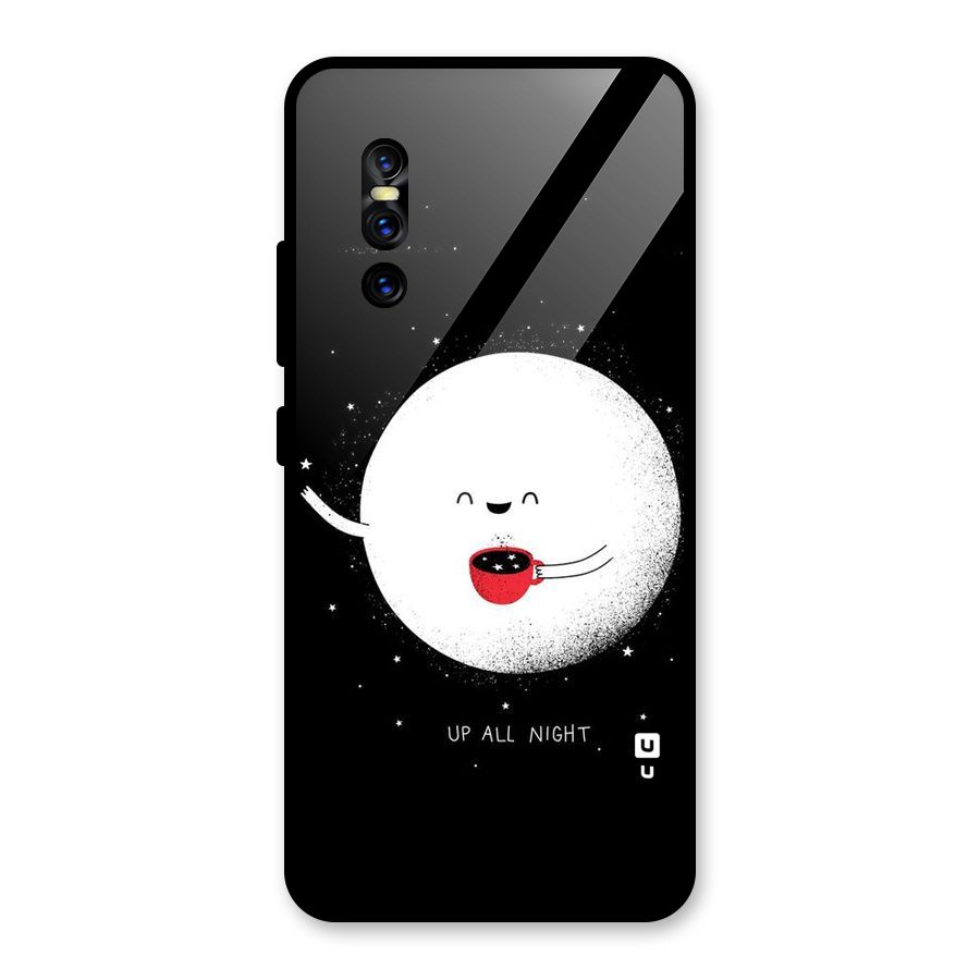 Up All Night Glass Back Case for Vivo V15 Pro