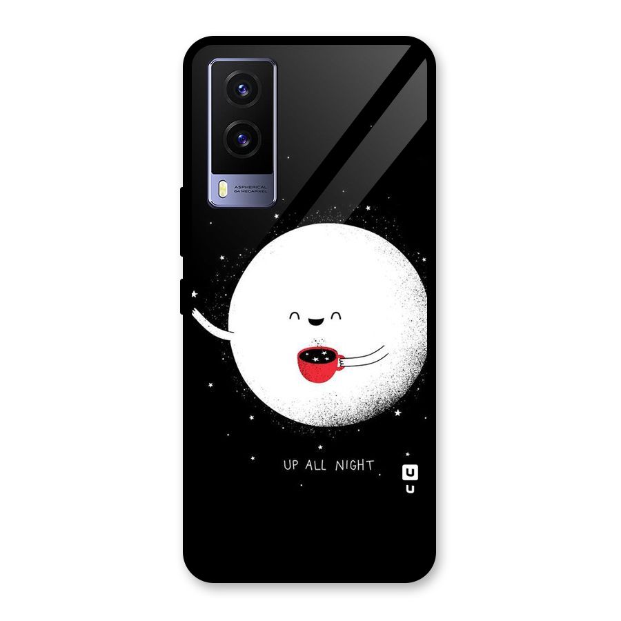 Up All Night Glass Back Case for Vivo V21e 5G
