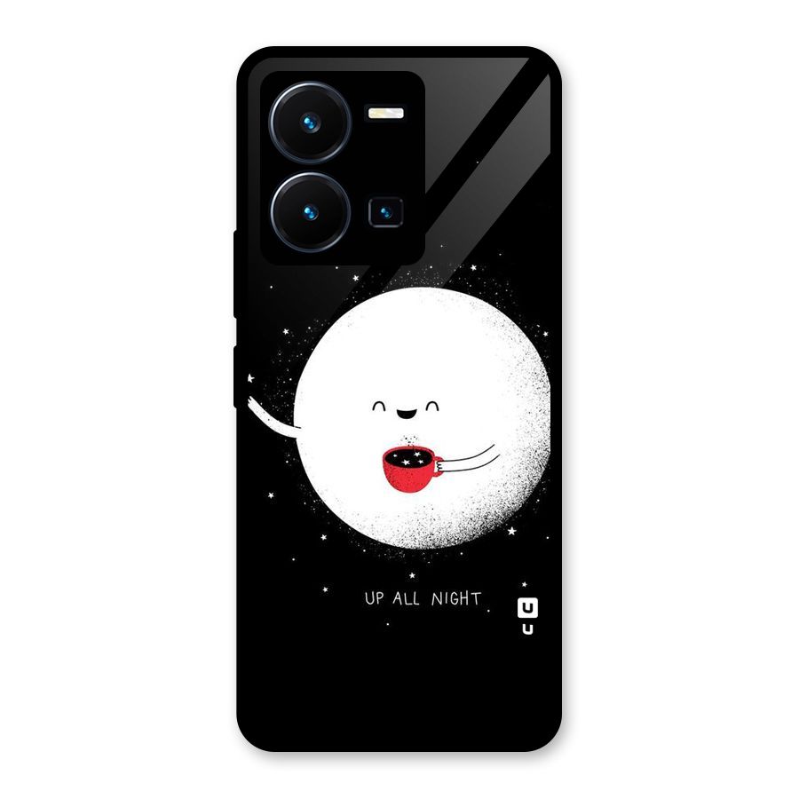 Up All Night Glass Back Case for Vivo Y35