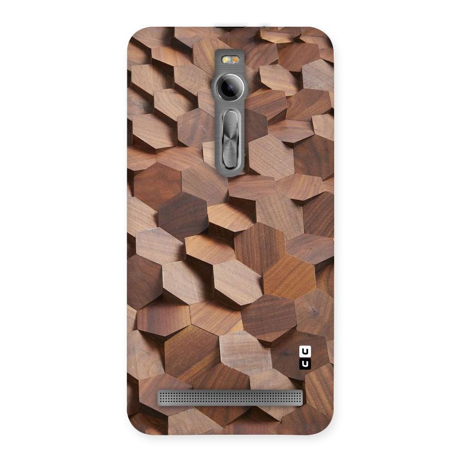 Uplifted Wood Hexagons Back Case for Asus Zenfone 2