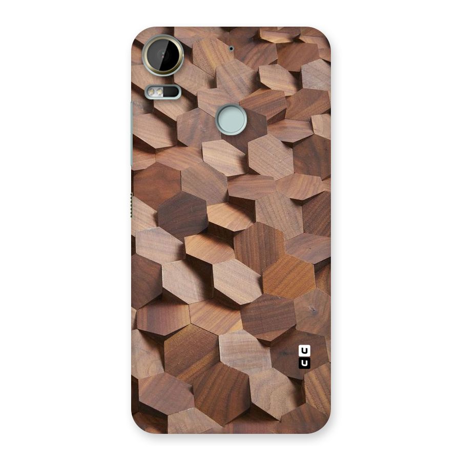 Uplifted Wood Hexagons Back Case for Desire 10 Pro
