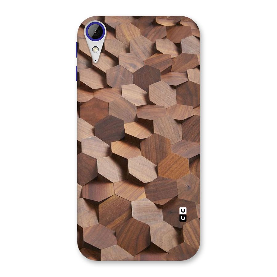 Uplifted Wood Hexagons Back Case for Desire 830