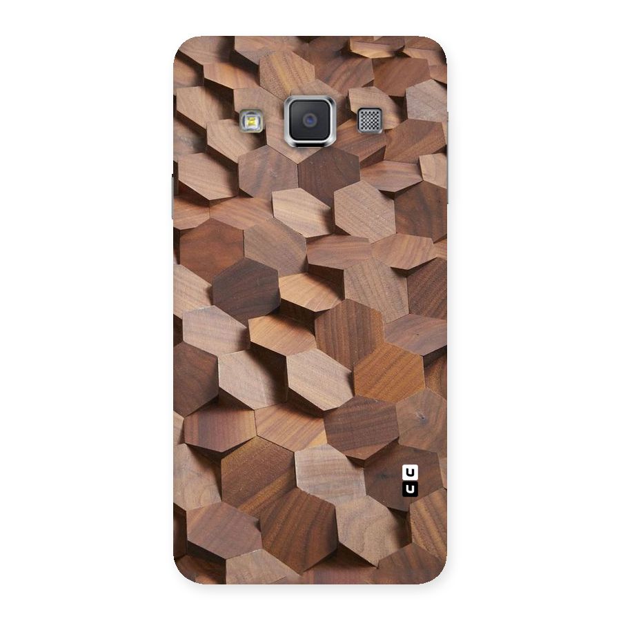 Uplifted Wood Hexagons Back Case for Galaxy A3