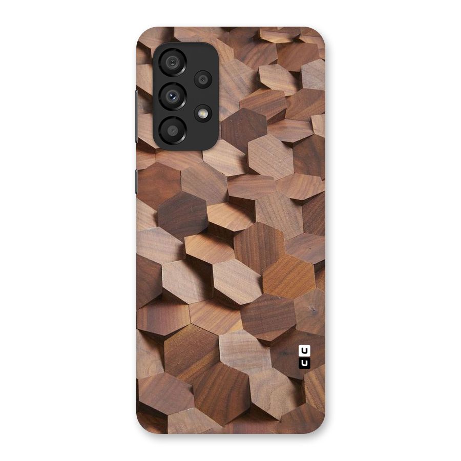 Uplifted Wood Hexagons Back Case for Galaxy A33 5G