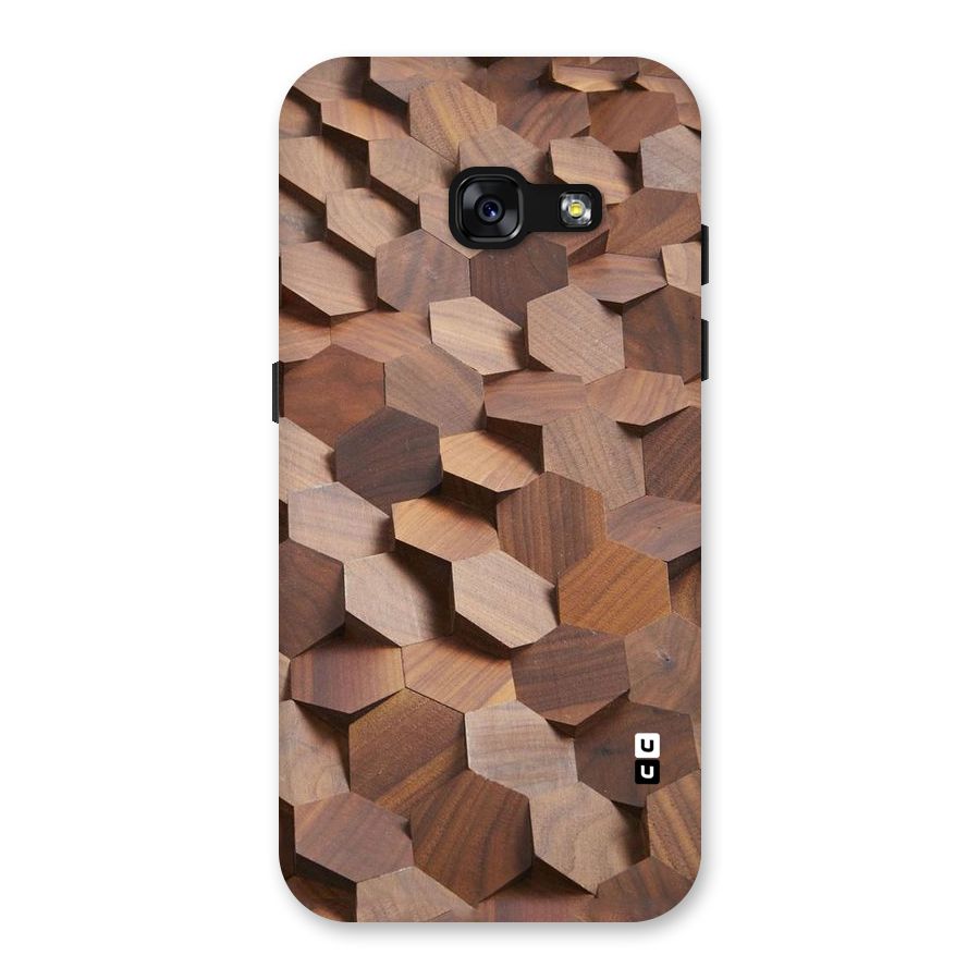 Uplifted Wood Hexagons Back Case for Galaxy A3 (2017)