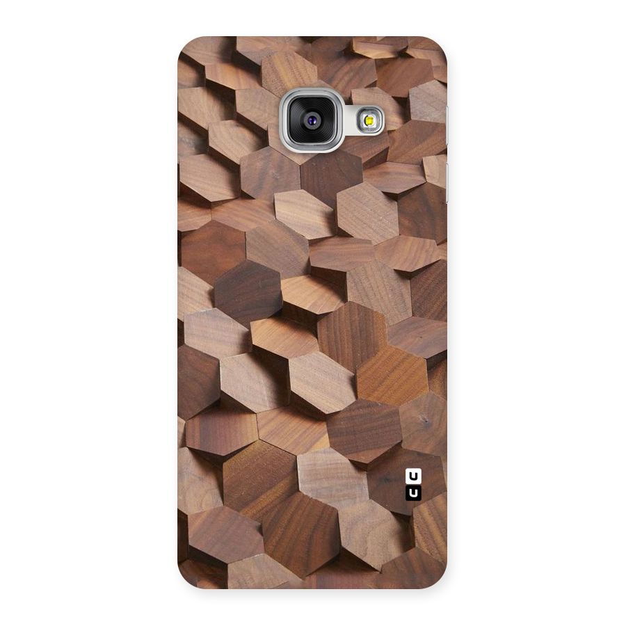 Uplifted Wood Hexagons Back Case for Galaxy A3 2016