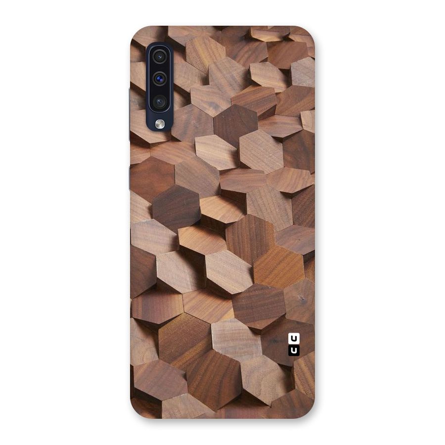 Uplifted Wood Hexagons Back Case for Galaxy A50s