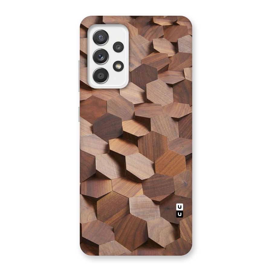 Uplifted Wood Hexagons Back Case for Galaxy A52