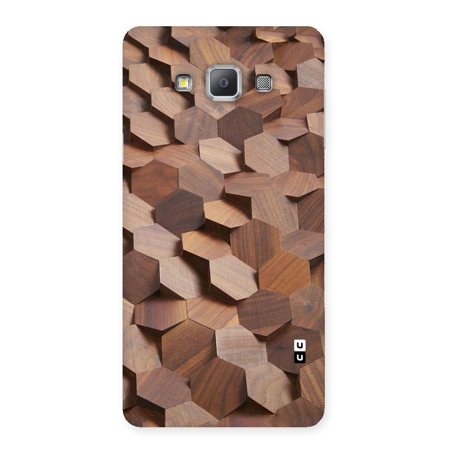 Uplifted Wood Hexagons Back Case for Galaxy A7