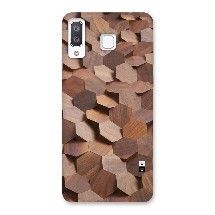 Uplifted Wood Hexagons Back Case for Galaxy A8 Star