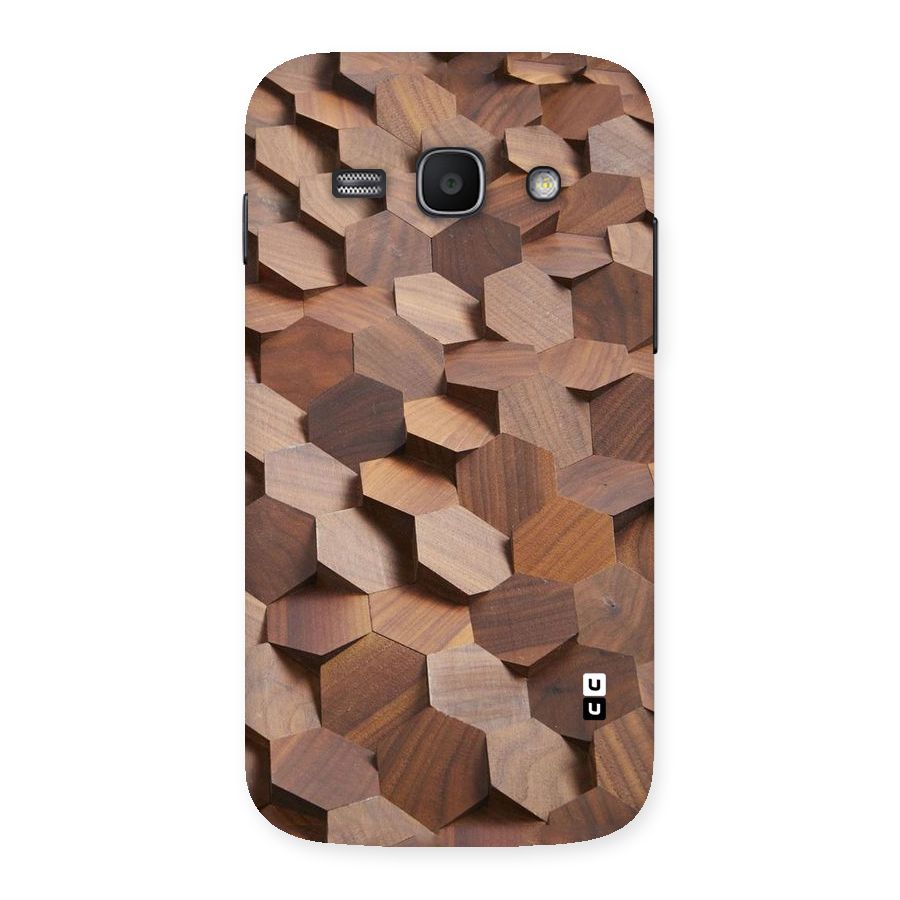 Uplifted Wood Hexagons Back Case for Galaxy Ace 3