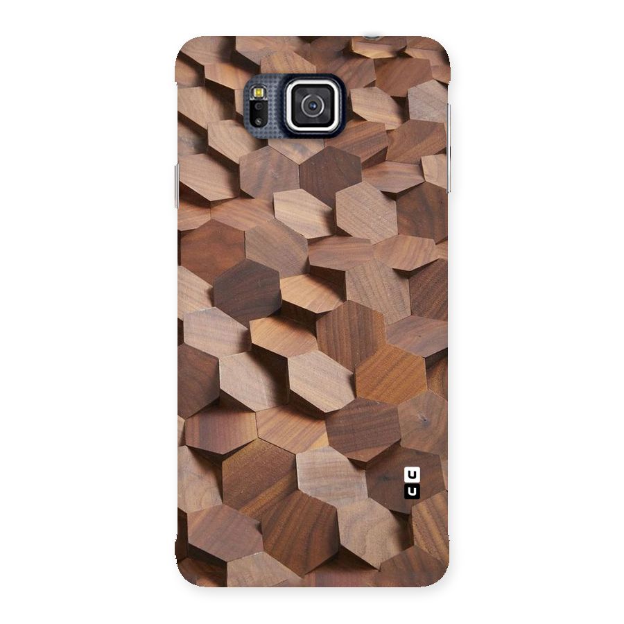 Uplifted Wood Hexagons Back Case for Galaxy Alpha