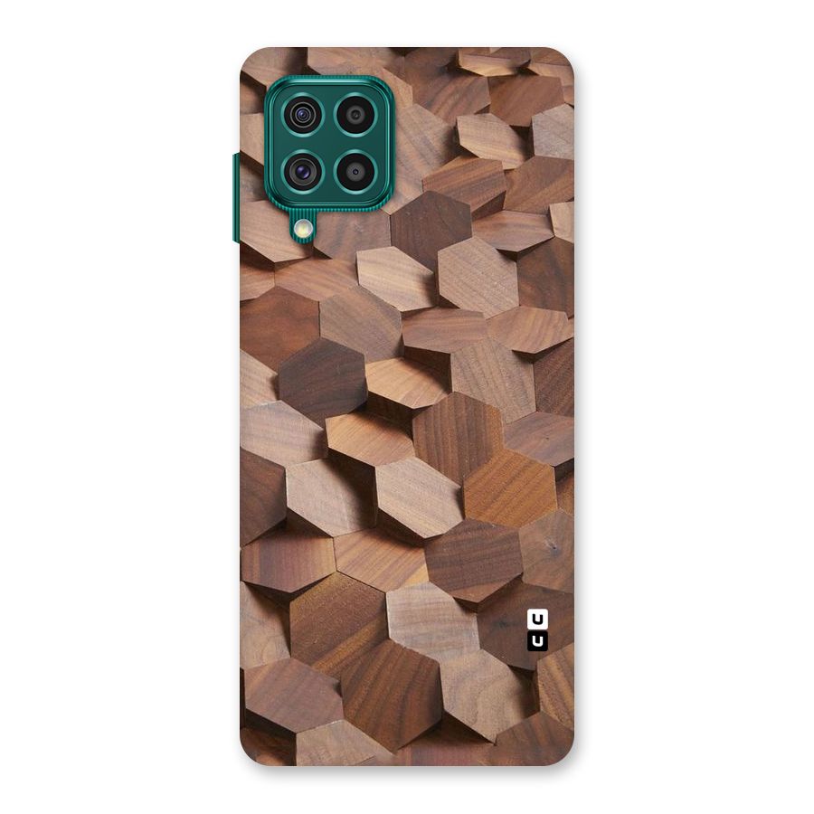 Uplifted Wood Hexagons Back Case for Galaxy F62