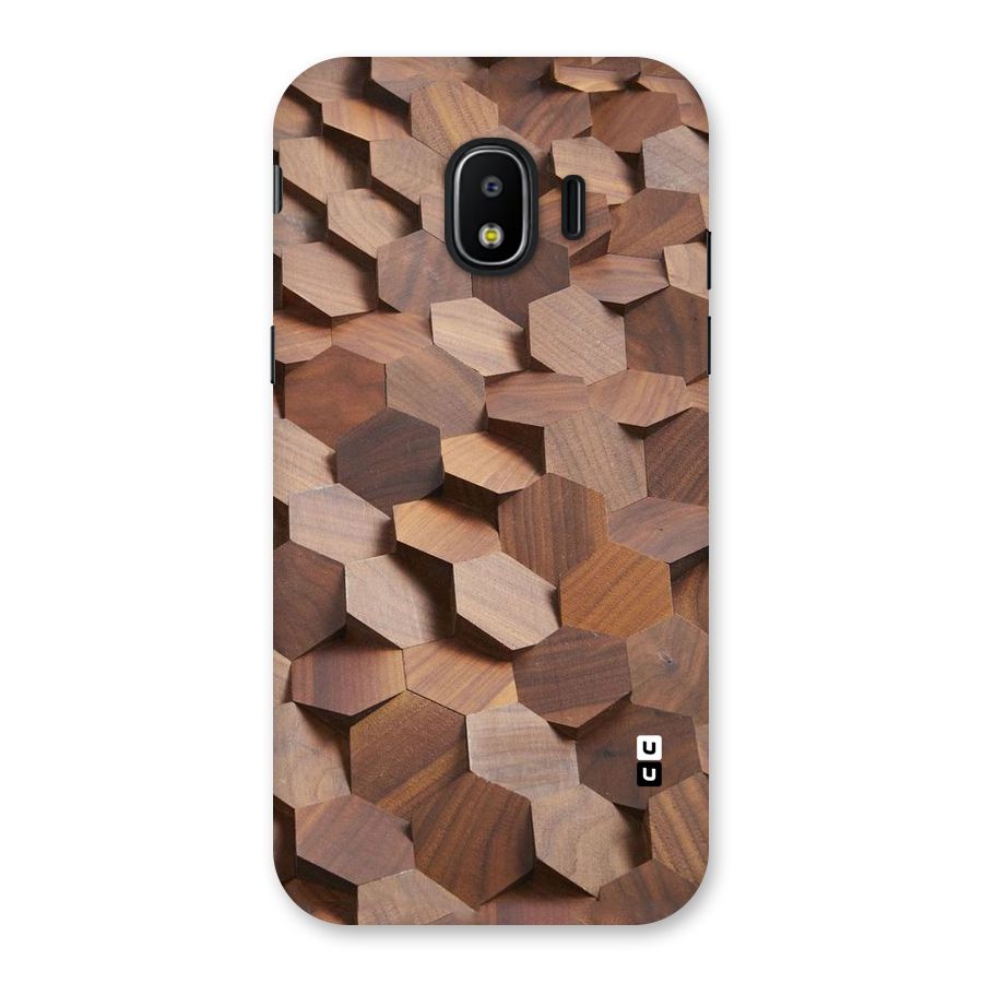 Uplifted Wood Hexagons Back Case for Galaxy J2 Pro 2018