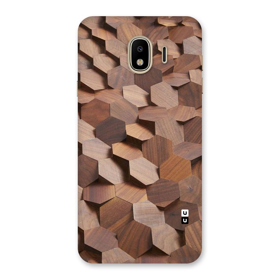 Uplifted Wood Hexagons Back Case for Galaxy J4