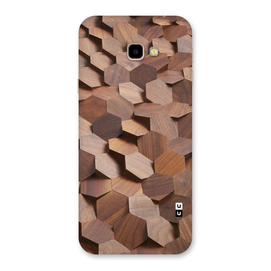 Uplifted Wood Hexagons Back Case for Galaxy J4 Plus