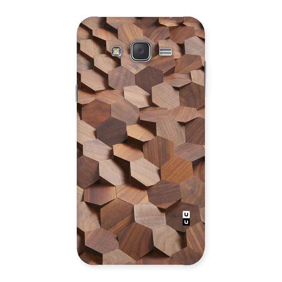 Uplifted Wood Hexagons Back Case for Galaxy J7