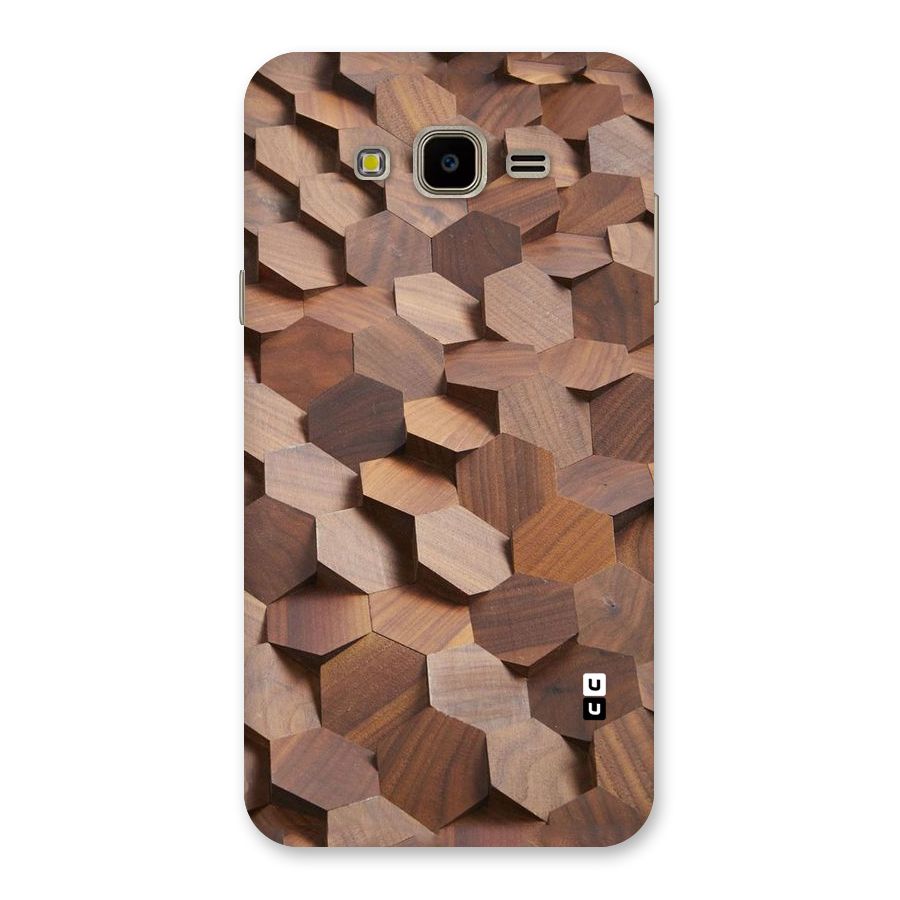 Uplifted Wood Hexagons Back Case for Galaxy J7 Nxt