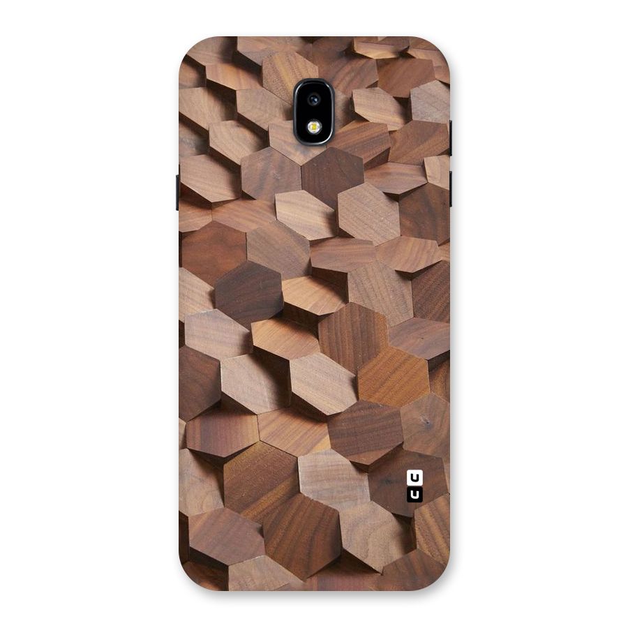 Uplifted Wood Hexagons Back Case for Galaxy J7 Pro
