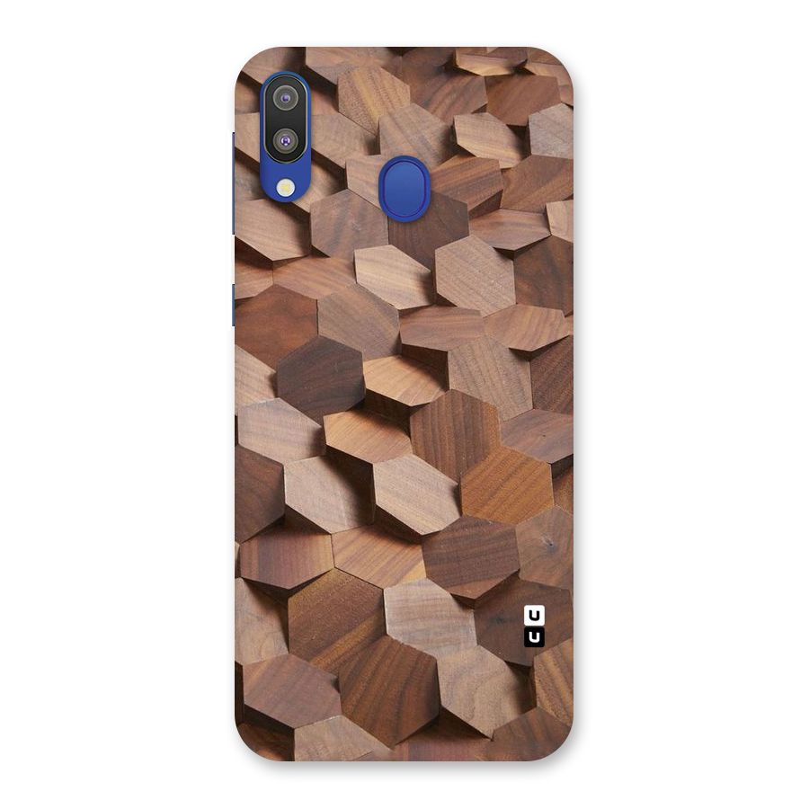 Uplifted Wood Hexagons Back Case for Galaxy M20